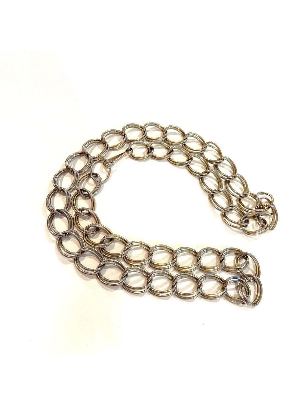 Vintage Sarah Coventry Gold Tone Chain Belt Chunky Oval Link Waist Belt Lightwei